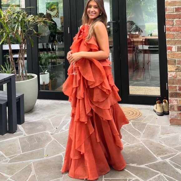 AJE PANDOREA LAYERED LONG DRESS - Picture 2 of 12